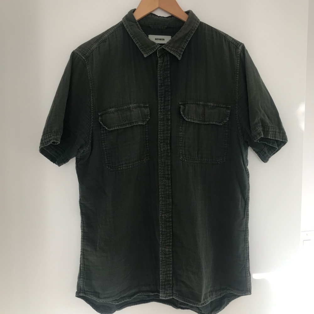 Double Twill Short Sleeve Button Up
